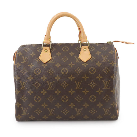Louis Vuitton Monogram Speedy 30 Handbag, Brown, M41526, Gold Hardware - Picture 1 of 8